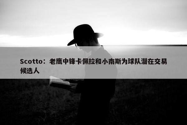 Scotto：老鹰中锋卡佩拉和小南斯为球队潜在交易候选人