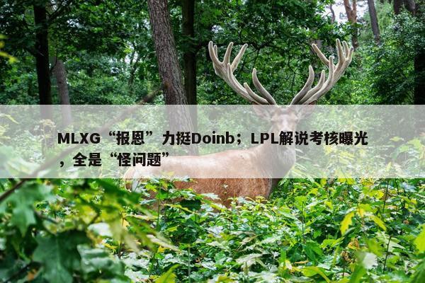 MLXG“报恩”力挺Doinb；LPL解说考核曝光，全是“怪问题”