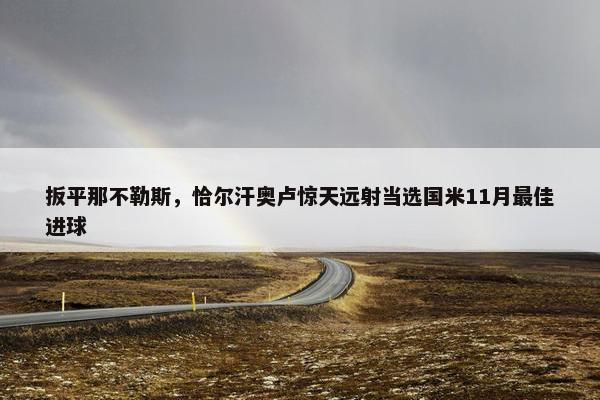 扳平那不勒斯，恰尔汗奥卢惊天远射当选国米11月最佳进球