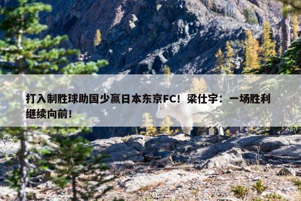 打入制胜球助国少赢日本东京FC！梁仕宇：一场胜利 继续向前！