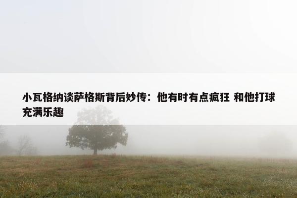 小瓦格纳谈萨格斯背后妙传：他有时有点疯狂 和他打球充满乐趣