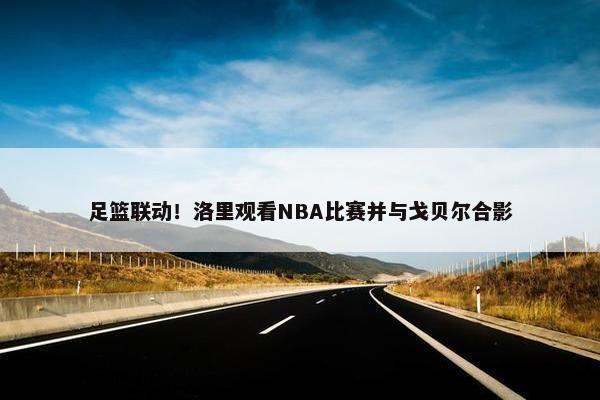 足篮联动！洛里观看NBA比赛并与戈贝尔合影