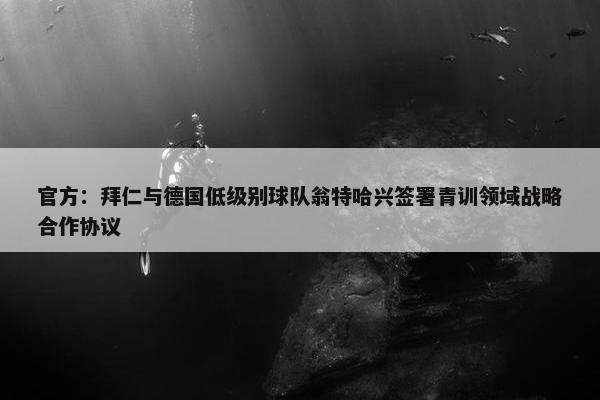 官方：拜仁与德国低级别球队翁特哈兴签署青训领域战略合作协议