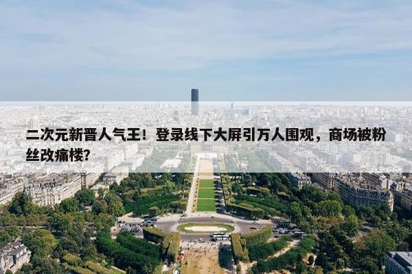 二次元新晋人气王！登录线下大屏引万人围观，商场被粉丝改痛楼？