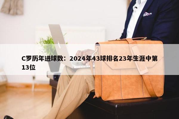 C罗历年进球数：2024年43球排名23年生涯中第13位