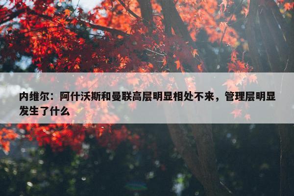 内维尔：阿什沃斯和曼联高层明显相处不来，管理层明显发生了什么