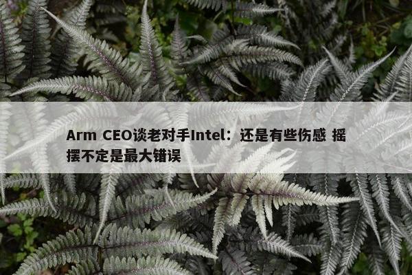 Arm CEO谈老对手Intel：还是有些伤感 摇摆不定是最大错误