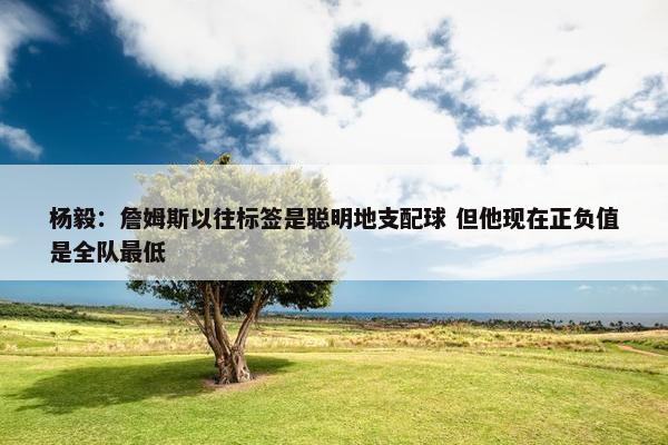 杨毅：詹姆斯以往标签是聪明地支配球 但他现在正负值是全队最低