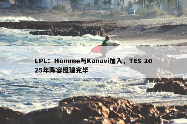 LPL：Homme与Kanavi加入，TES 2025年阵容组建完毕