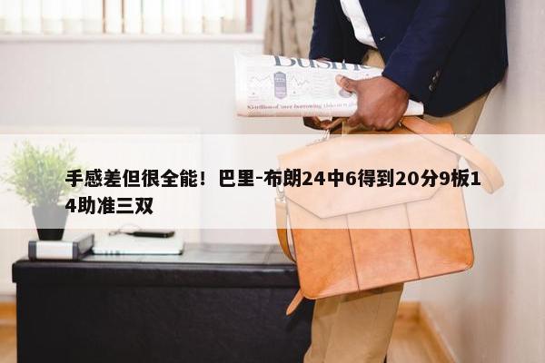 手感差但很全能！巴里-布朗24中6得到20分9板14助准三双