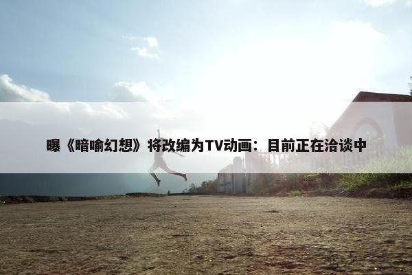 曝《暗喻幻想》将改编为TV动画：目前正在洽谈中