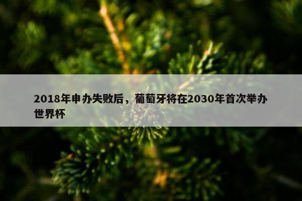 2018年申办失败后，葡萄牙将在2030年首次举办世界杯