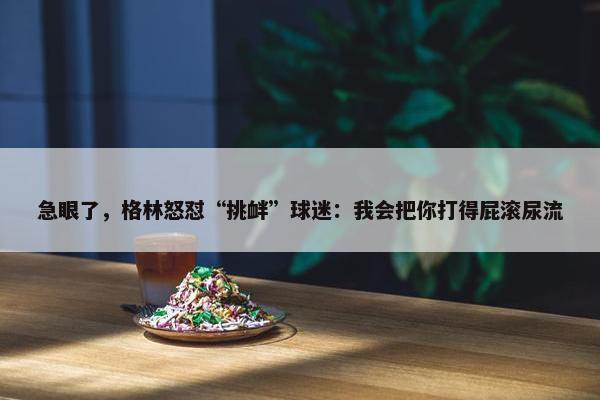 急眼了，格林怒怼“挑衅”球迷：我会把你打得屁滚尿流