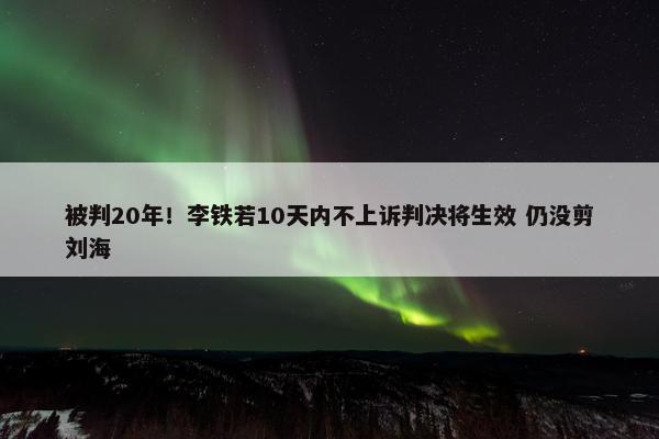 被判20年！李铁若10天内不上诉判决将生效 仍没剪刘海