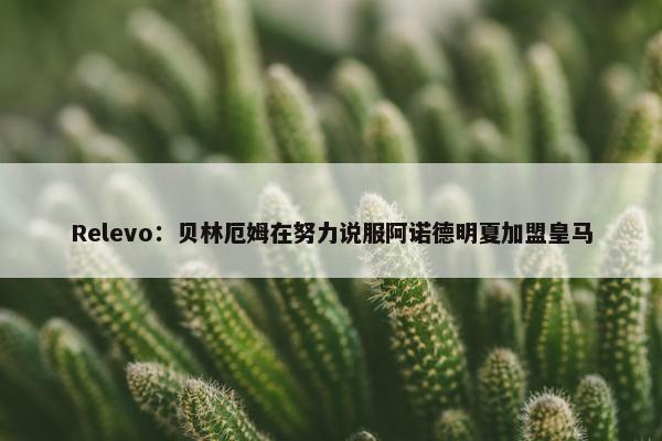 Relevo：贝林厄姆在努力说服阿诺德明夏加盟皇马