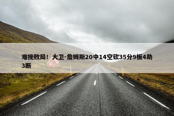 难挽败局！大卫-詹姆斯20中14空砍35分9板4助3断