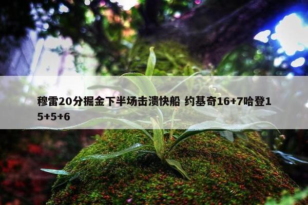 穆雷20分掘金下半场击溃快船 约基奇16+7哈登15+5+6