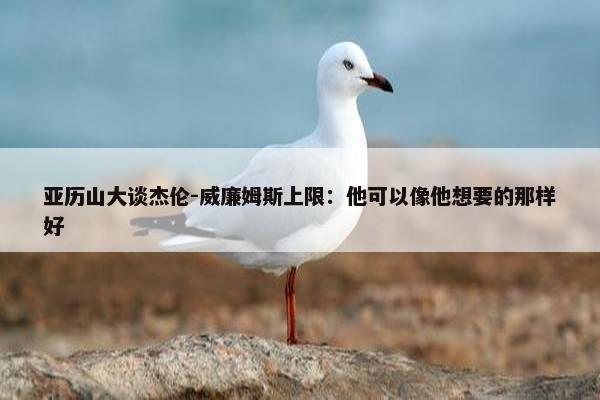 亚历山大谈杰伦-威廉姆斯上限：他可以像他想要的那样好