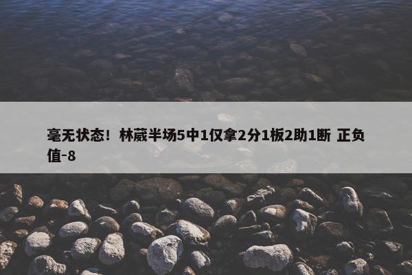 毫无状态！林葳半场5中1仅拿2分1板2助1断 正负值-8