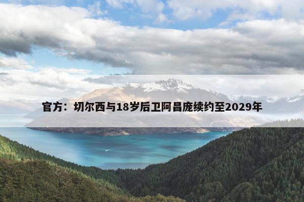 官方：切尔西与18岁后卫阿昌庞续约至2029年