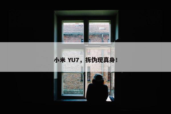 小米 YU7，拆伪现真身！