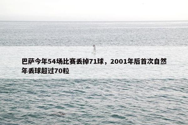 巴萨今年54场比赛丢掉71球，2001年后首次自然年丢球超过70粒