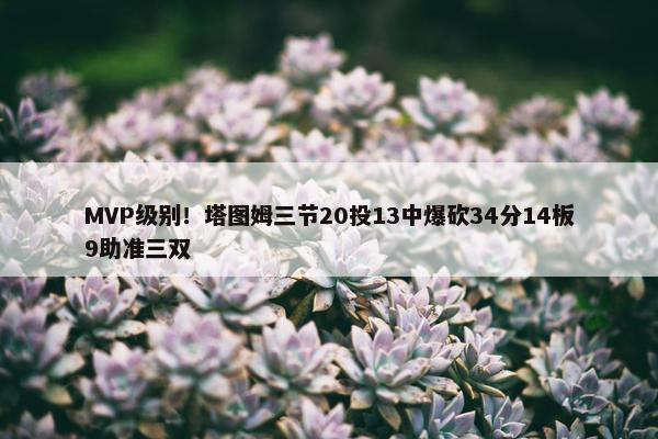 MVP级别！塔图姆三节20投13中爆砍34分14板9助准三双