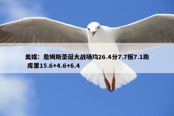 美媒：詹姆斯圣诞大战场均26.4分7.7板7.1助 库里15.6+4.6+6.4